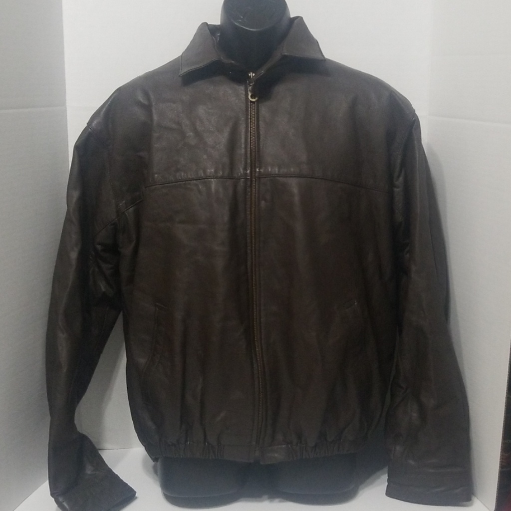 Anjum Collections Brown Leather Jacket